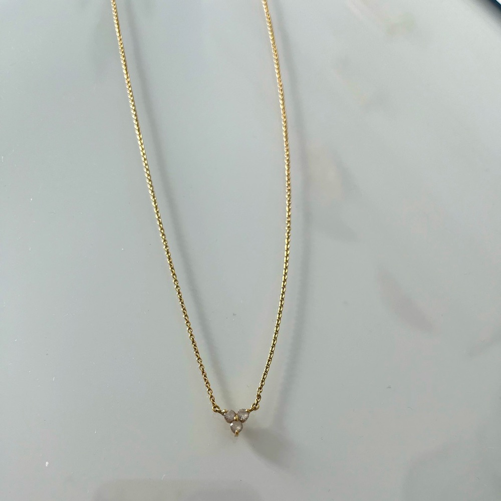 Mejuri lotus necklace